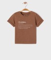 Tee-shirt manches courtes avec inscription bébé garçon